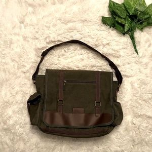 Sovrano Bag Army Green Canvas Messenger